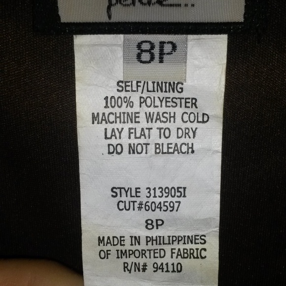 VINTAGE BELIEVE PETITE LINED ANIMAL PRINT DRESS 8P - Picture 4 of 5